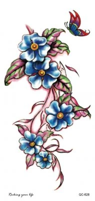 Fj&auml;ril och blommor