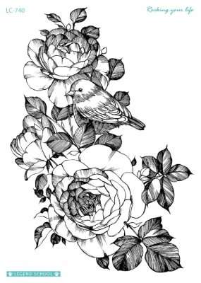 F&aring;gel och blommor