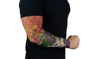 Tattoo &Auml;rmel Str&uuml;mpfe Flowers