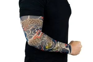 Tattoo &Auml;rmel Str&uuml;mpfe Blue Dragon