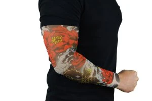 Tattoo &Auml;rmel Str&uuml;mpfe Koi Fish & Flowers