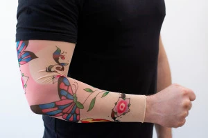 Tatuerings&auml;rm Pink Butterflies