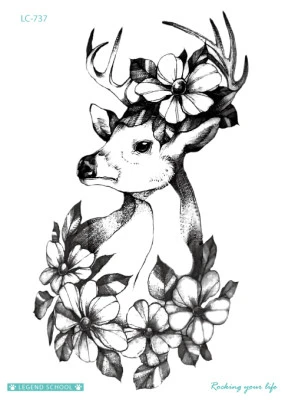 R&aring;djur med blommor